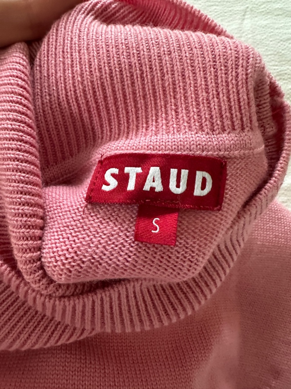 STAUD Lafayette Pink Sleeveless Turtleneck Maxi Dress - Picture 5 of 10